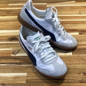 Men’s Puma Super Liga OG Retro Sneakers in White and Grey Size 10.5